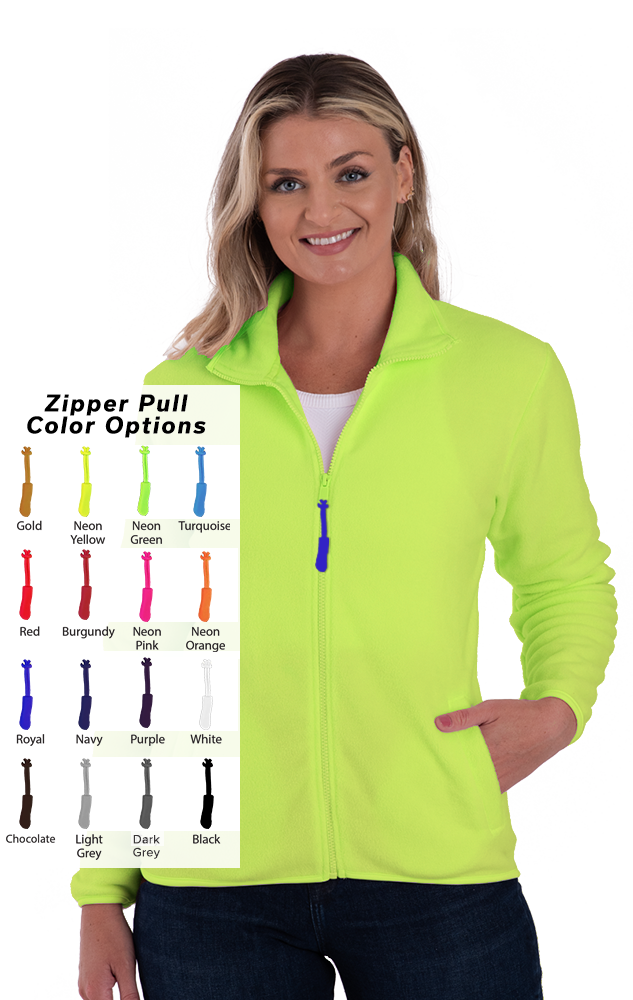 Blue Generation Custom Zipper Pull Polar Fleece Jacket-BG6951B