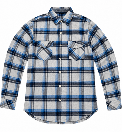 Burnside B8287 - Men's Classic Plaid Flannel Button-Up Shirt – Long Sleeve - B8287