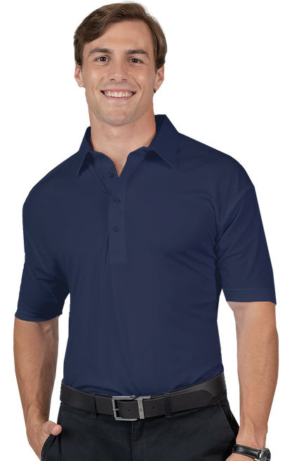 Blue Generation Mens Bonded Collar Dress Polo-BG7007