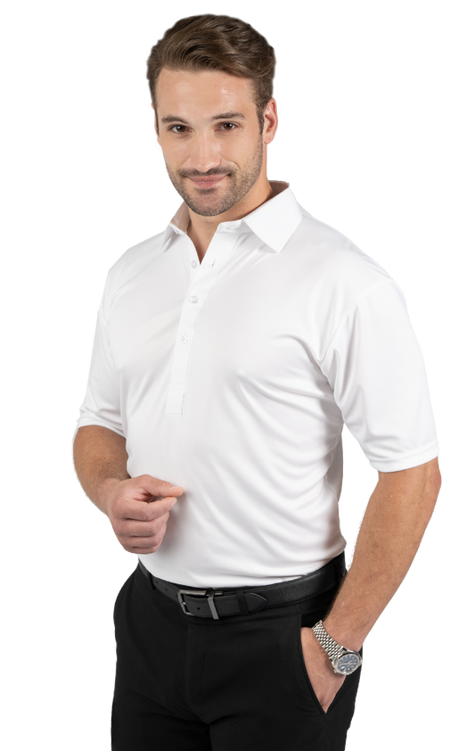 Blue Generation Mens Bonded Collar Dress Polo-BG7007
