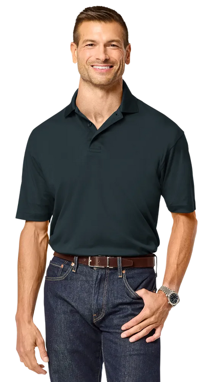 Blue Generation Men’s Recycled Knit Polo-BG7008 -Light Blue