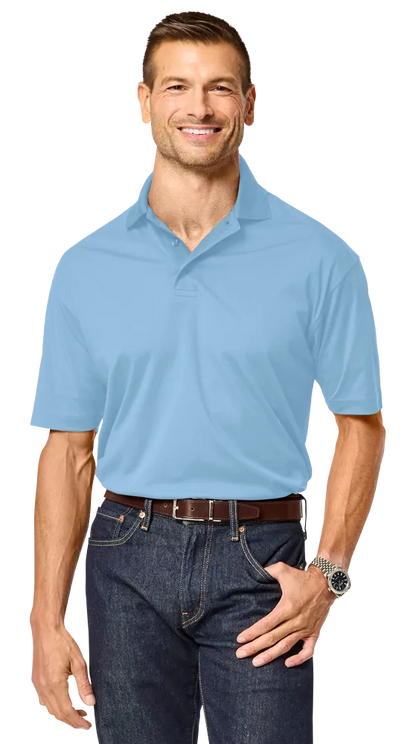 Blue Generation Men’s Recycled Knit Polo-BG7008