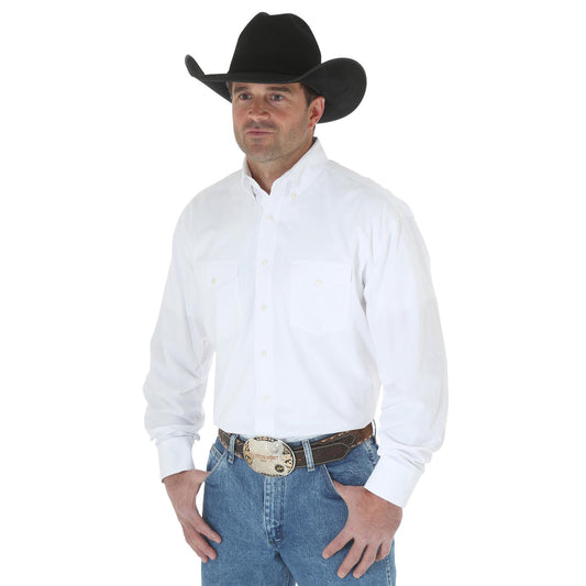 Wrangler® Painted Desert® Basic Western Shirt - White
