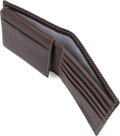 Timberland Men's Leather Wallet with Attached Flip Pocket