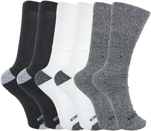 Carhartt Men's 6Pk Spun Polyester Work Sock