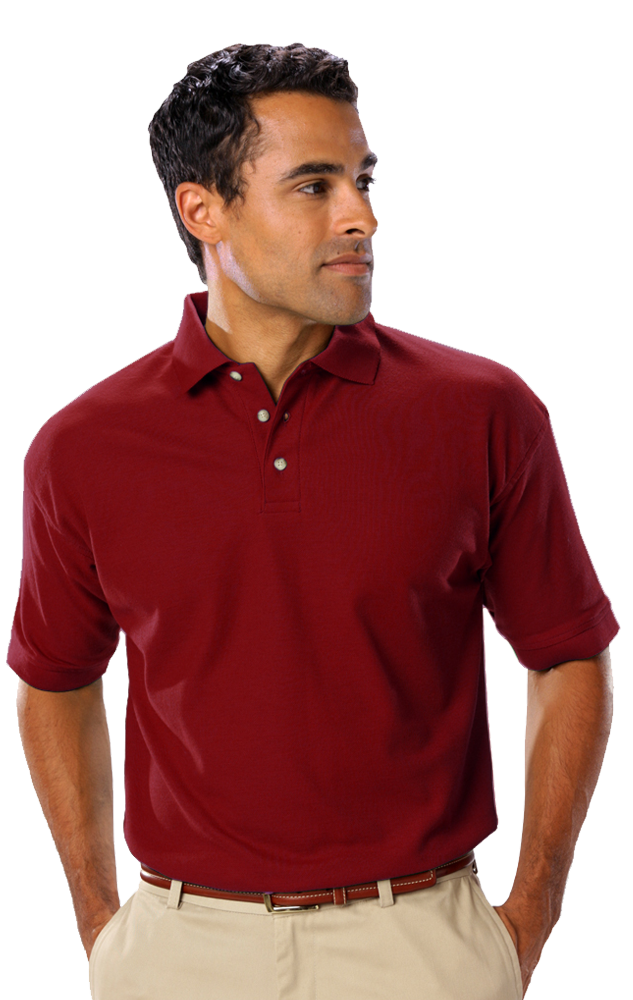 Blue Generation Men's Scotchgard Pique Polo without Pocket-BG7203 - Basics Clothing Store