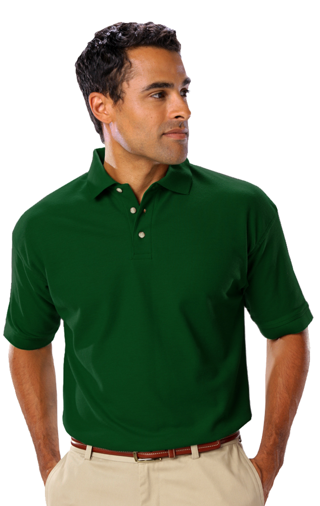 Blue Generation Men's Teflon Pique Polo without Pocket