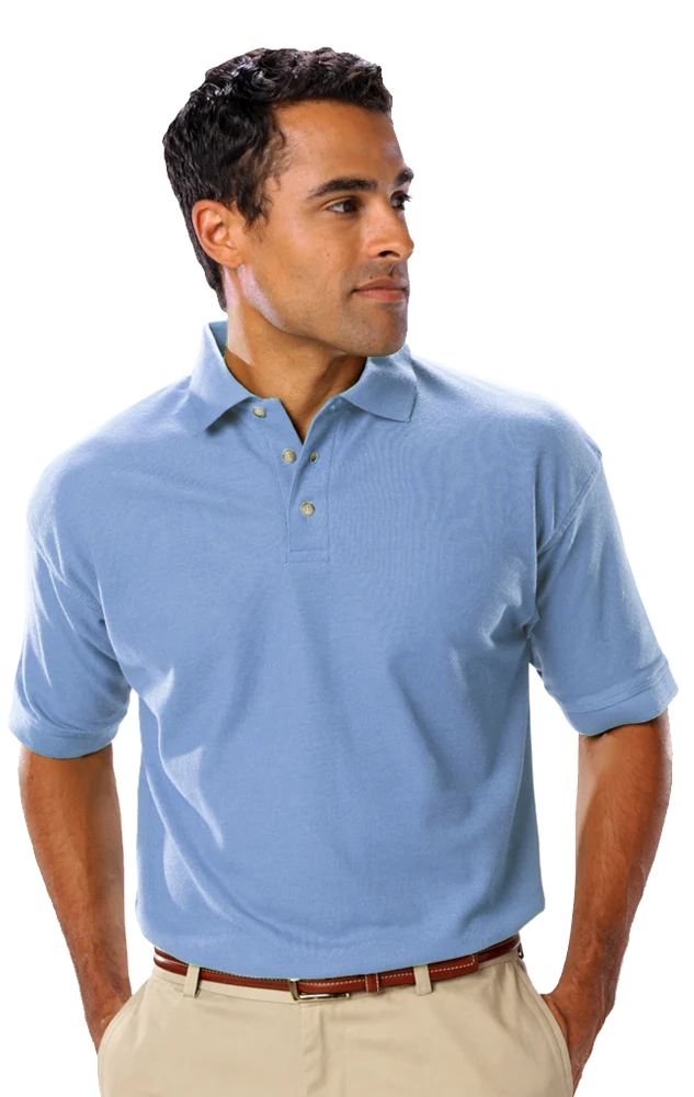 Blue Generation Men's Scotchgard Pique Polo without Pocket-BG7203