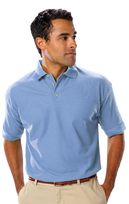 Blue Generation Men's Scotchgard Pique Polo without Pocket-BG7203