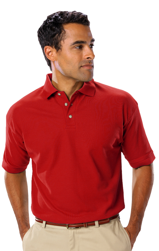 Blue Generation Men's Teflon Pique Polo without Pocket