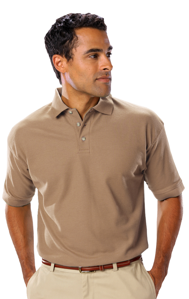 Blue Generation Men's Teflon Pique Polo without Pocket