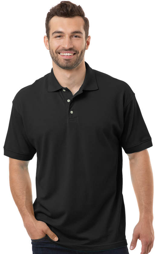 Blue Generation Men's Superblend Short-Sleeve Polo-BG7204 - Basics Clothing Store
