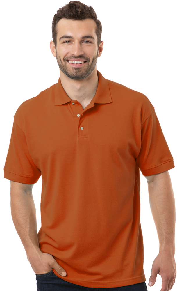 Blue Generation Men's Superblend Short-Sleeve Polo-BG7204 - Basics Clothing Store