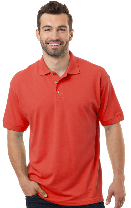 Blue Generation Men's Superblend Short-Sleeve Polo-BG7204 - Basics Clothing Store