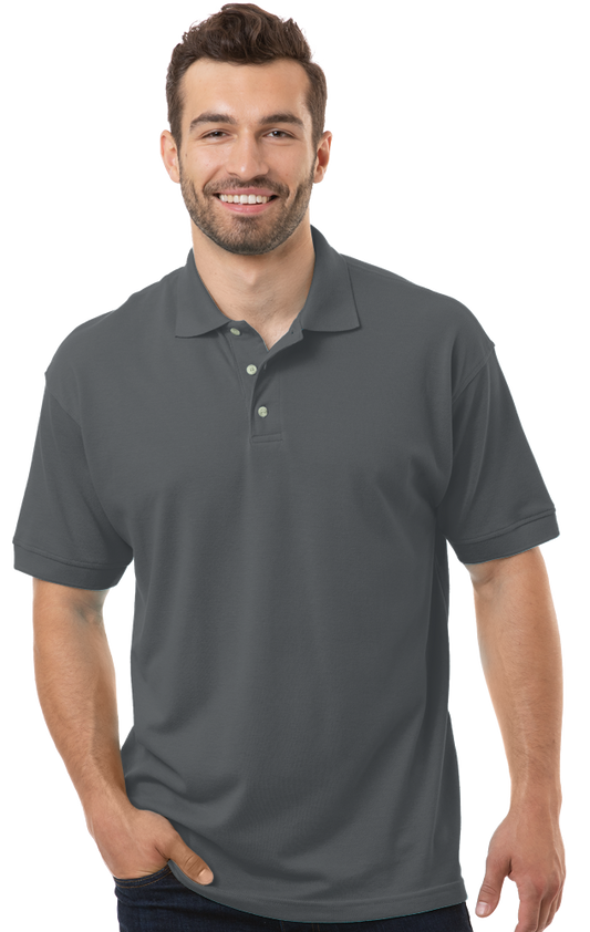Blue Generation Men's Superblend Short-Sleeve Polo-BG7204 - Basics Clothing Store
