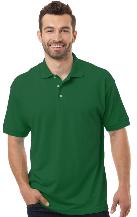 Blue Generation Men's Superblend Short-Sleeve Polo-BG7204 - Basics Clothing Store
