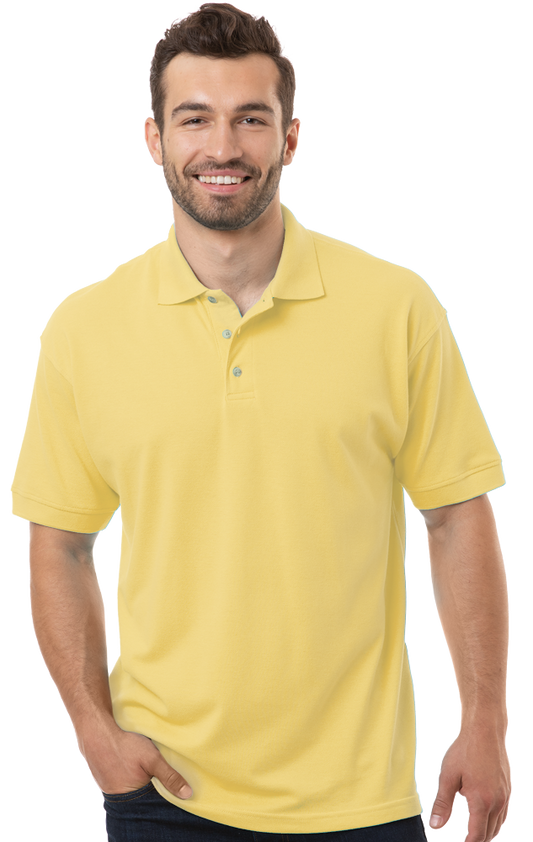Blue Generation Men's Superblend Short-Sleeve Polo-BG7204 - Basics Clothing Store
