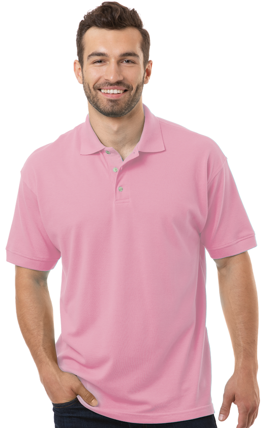 Blue Generation Men's Superblend Short-Sleeve Polo-BG7204 - Basics Clothing Store