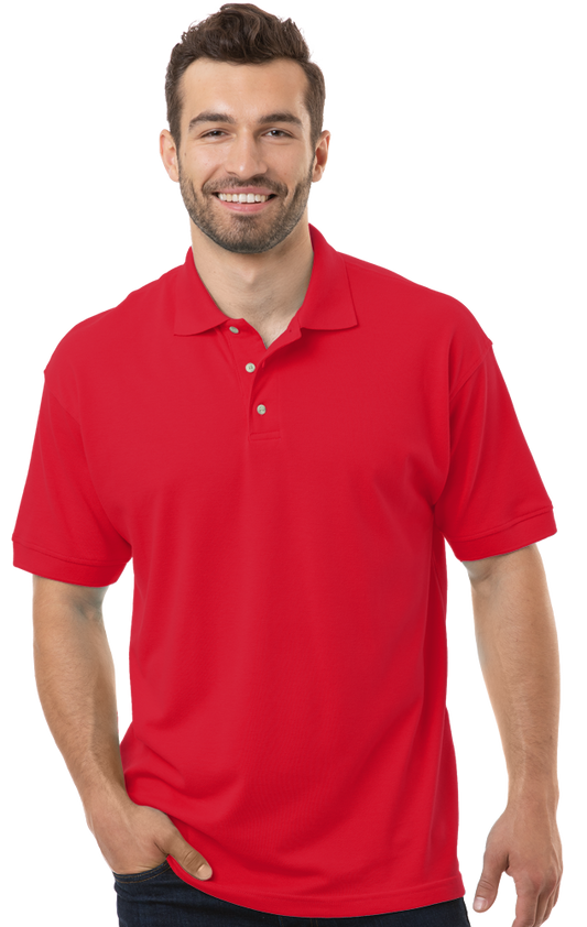 Blue Generation Men's Superblend Short-Sleeve Polo-BG7204 - Basics Clothing Store