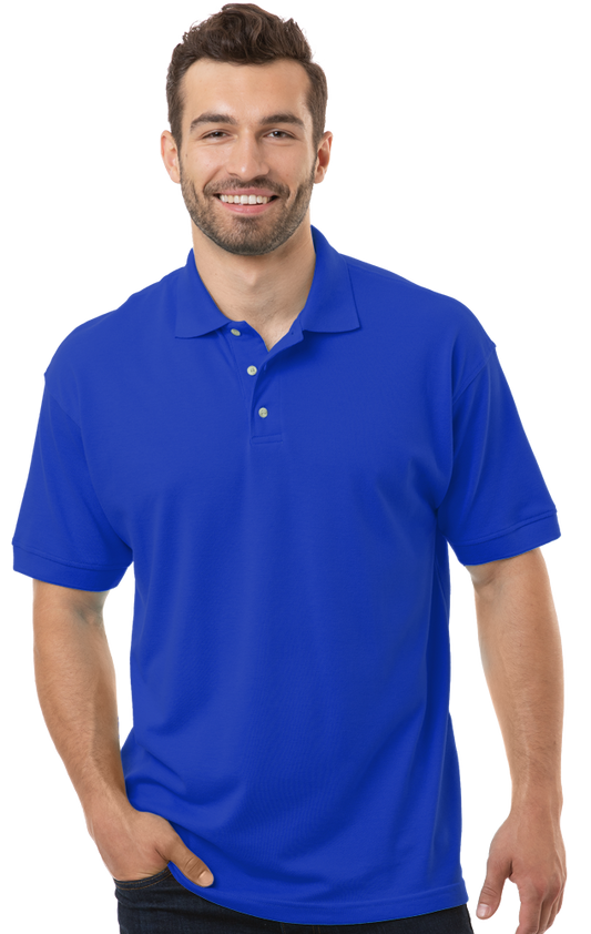 Blue Generation Men's Superblend Short-Sleeve Polo-BG7204 - Basics Clothing Store