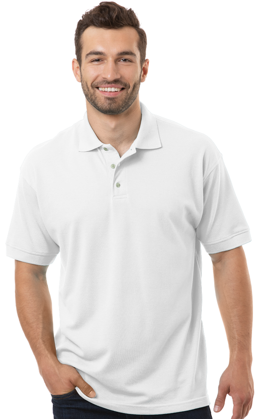 Blue Generation Men's Superblend Short-Sleeve Polo-BG7204 - Basics Clothing Store