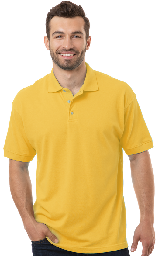 Blue Generation Men's Superblend Short-Sleeve Polo-BG7204 - Basics Clothing Store