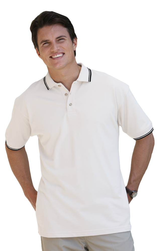 Blue Generation Men's Superblend Tipped Polo - 3XL to 6XL Sale/Closeout