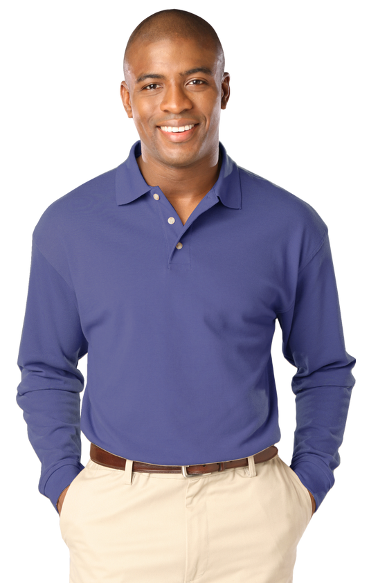 Blue Generation Men's Superblend L/S Polo-BG7207