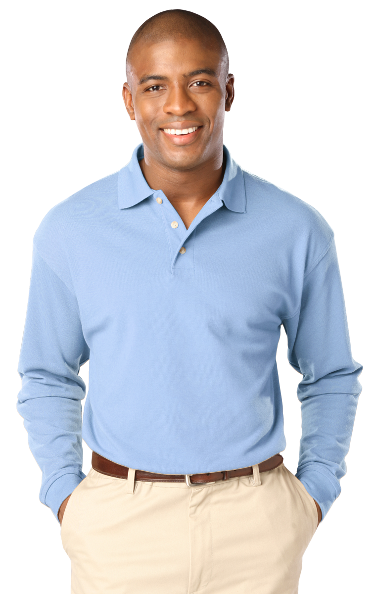 Blue Generation Men's Superblend L/S Polo-BG7207