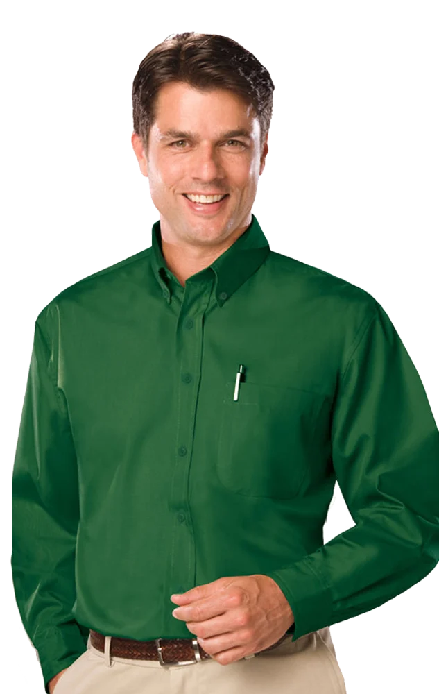 Blue Generation Men's L/S Value Poplin Shirt-BG7210
