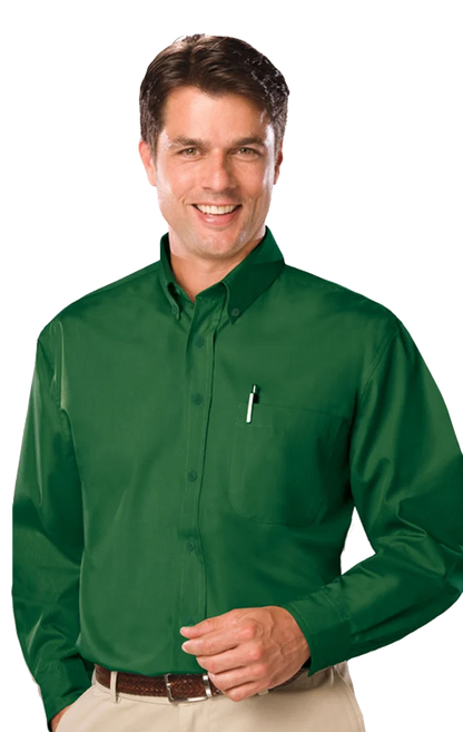 Blue Generation Men's L/S Value Poplin Shirt-BG7210