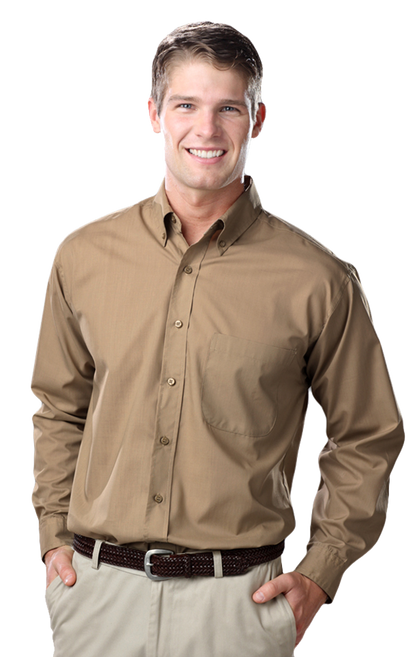 Blue Generation Men's Value Poplin L/S Shirt