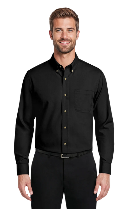 Blue Generation Men's Scotchgard Twill L/S Shirt-BG7217
