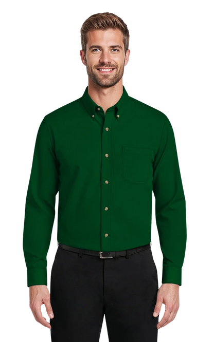 Blue Generation Men's Scotchgard Twill L/S Shirt-BG7217