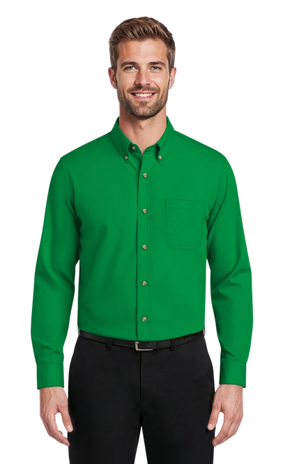 Blue Generation Men's Scotchgard Twill L/S Shirt-BG7217