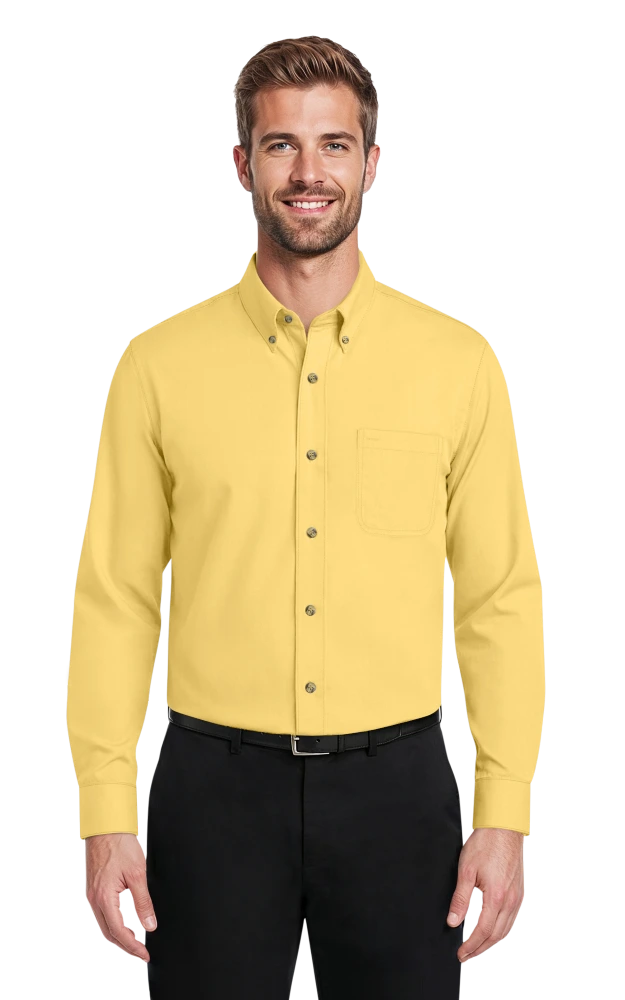 Blue Generation Men's Scotchgard Twill L/S Shirt-BG7217