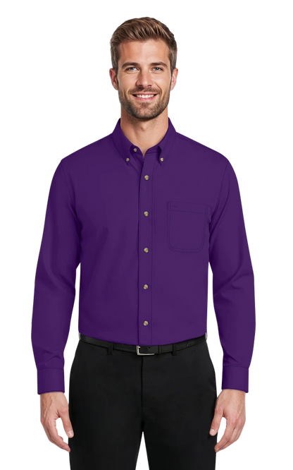Blue Generation Men's Scotchgard Twill L/S Shirt-BG7217