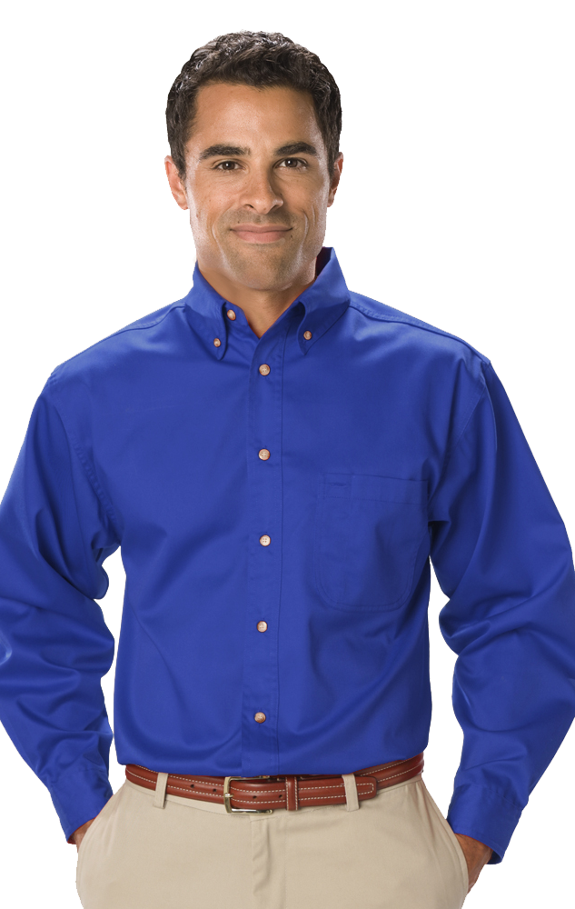 Blue Generation Men's Teflon Twill L/S Shirt