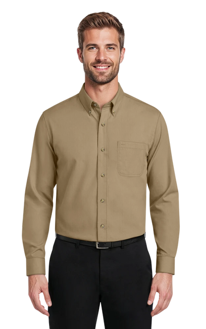 Blue Generation Men's Scotchgard Twill L/S Shirt-BG7217