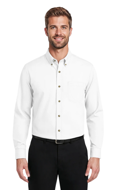 Blue Generation Men's Scotchgard Twill L/S Shirt-BG7217