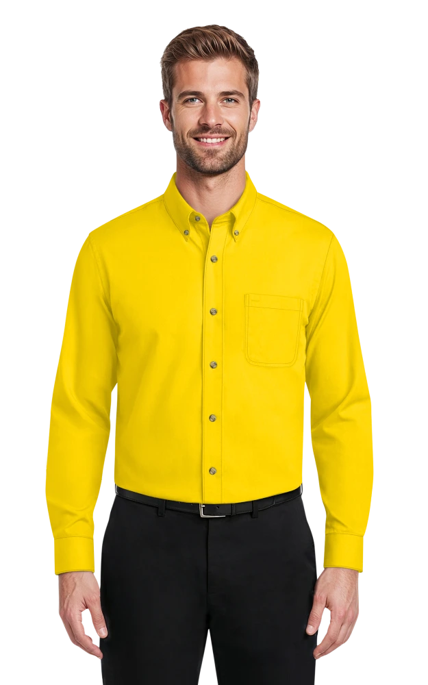 Blue Generation Men's Scotchgard Twill L/S Shirt-BG7217