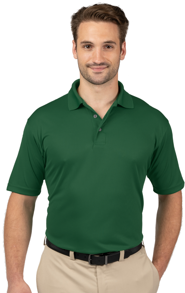 Blue Generation Men's Wicking Short-Sleeve Polo-BG7219