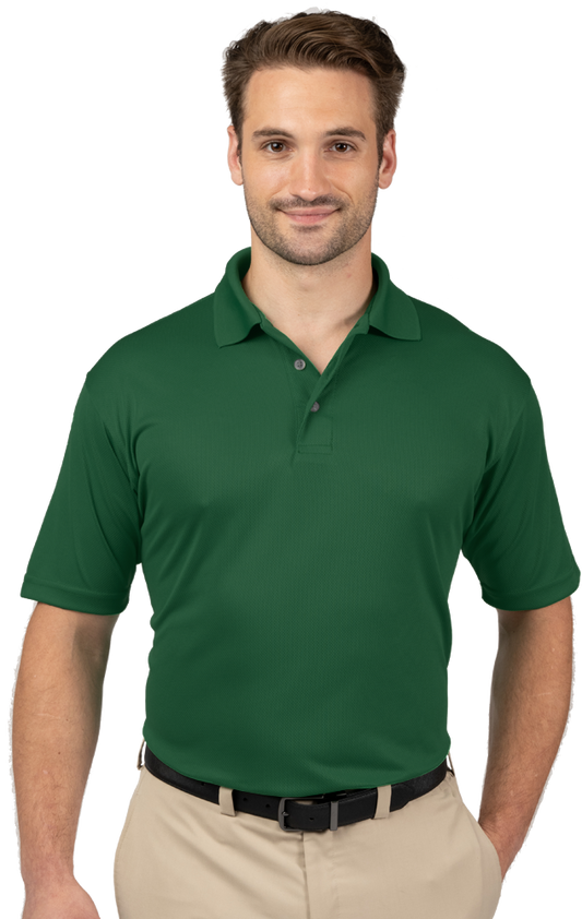 Blue Generation Men's Wicking Short-Sleeve Polo-BG7219 -Hunter