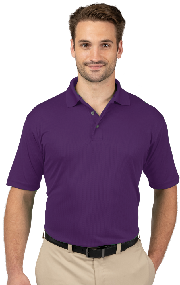 Blue Generation Men's Wicking Short-Sleeve Polo-BG7219
