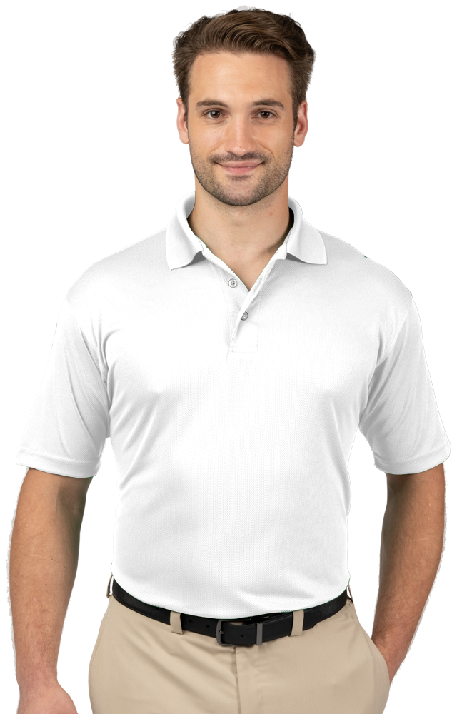 Blue Generation Men's Wicking Short-Sleeve Polo-BG7219