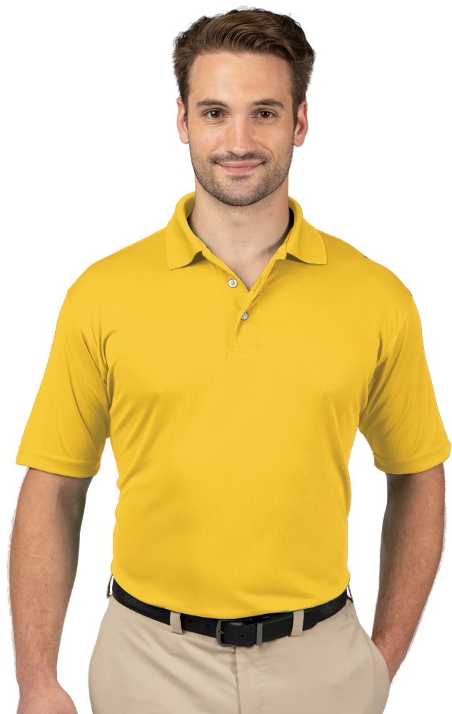 Blue Generation Men's Wicking Short-Sleeve Polo-BG7219
