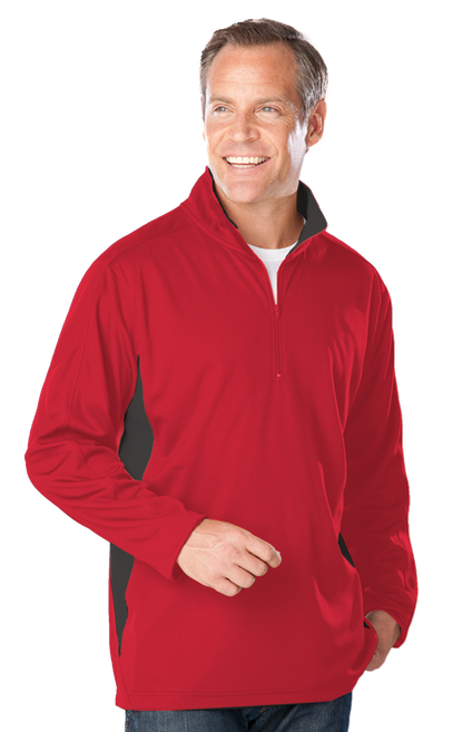 Blue Generation Men's Wicking L/S Zip Pullover