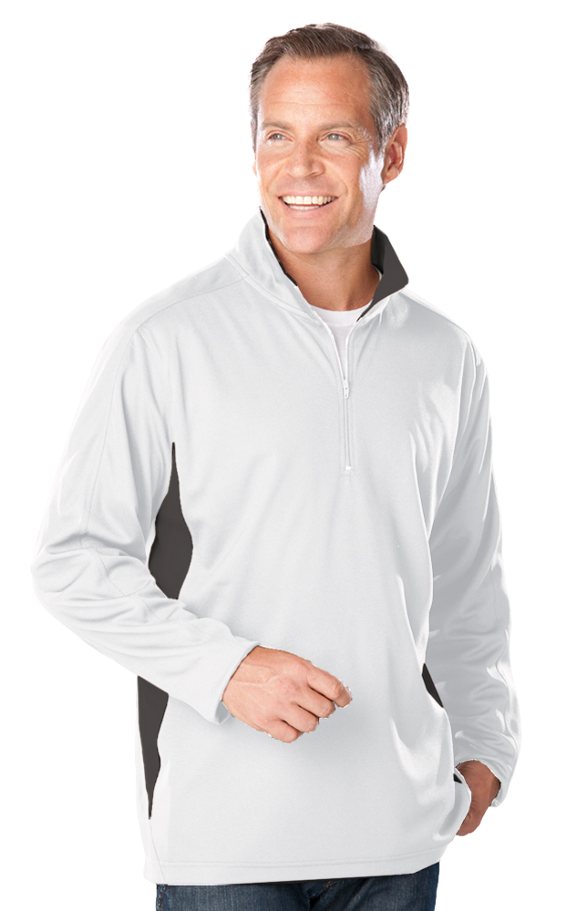 Blue Generation Men's Wicking L/S Zip Pullover