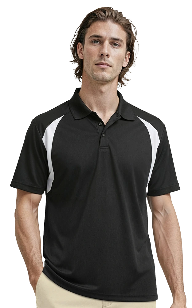 Blue Generation Men's Wicking Raglan Sleeve Polo-BG7223