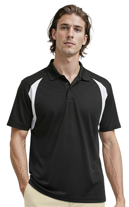 Blue Generation Men's Wicking Raglan Sleeve Polo-BG7223